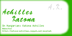 achilles katona business card